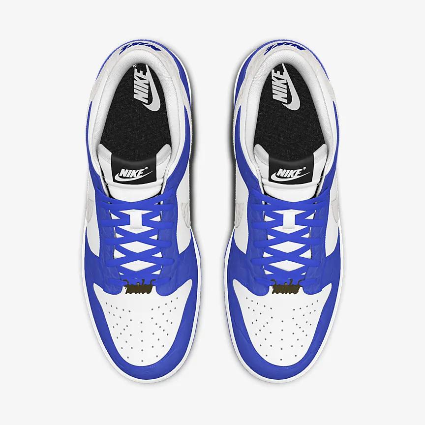 Giày Nike Dunk Low Unlocked By You Nữ Xanh Trắng